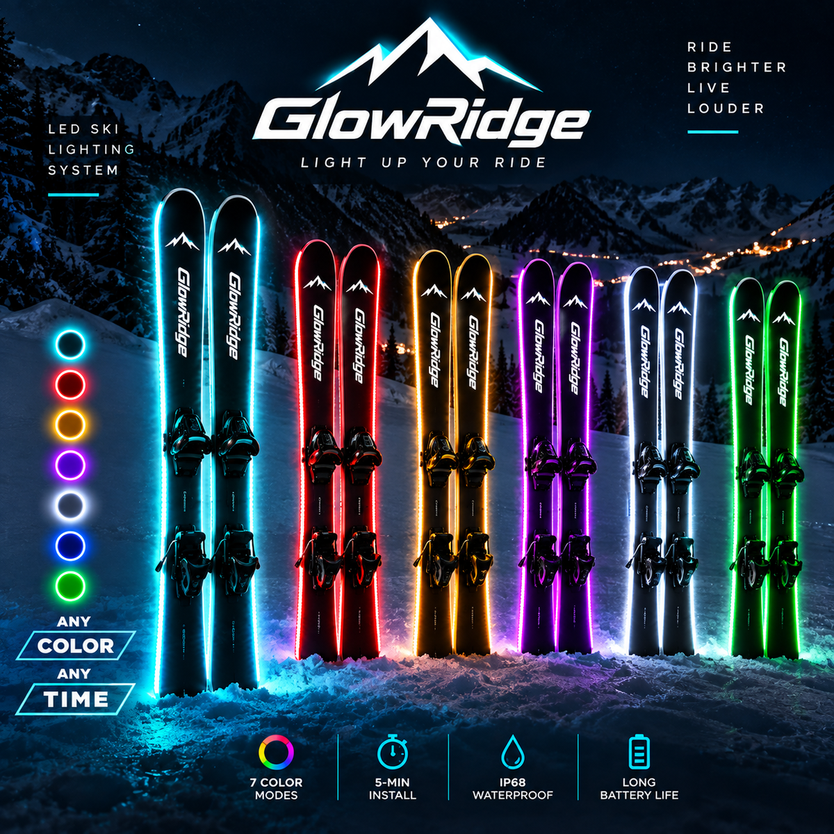 LED SKIBOARD SYSTEM